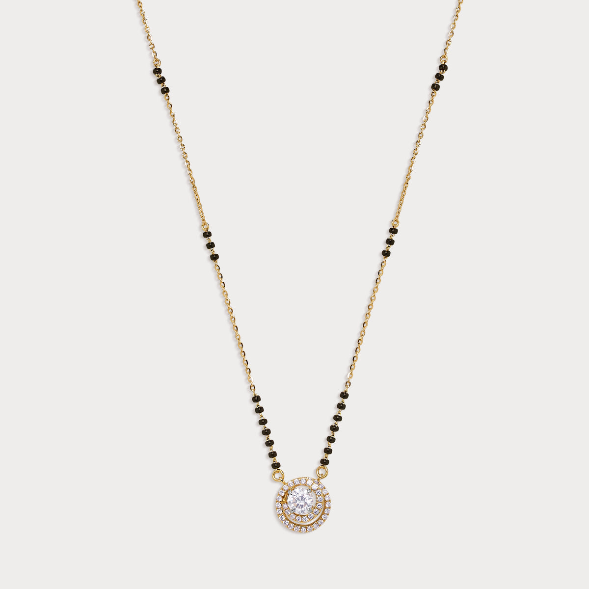 Radiant Halo Diamond Mangalsutra