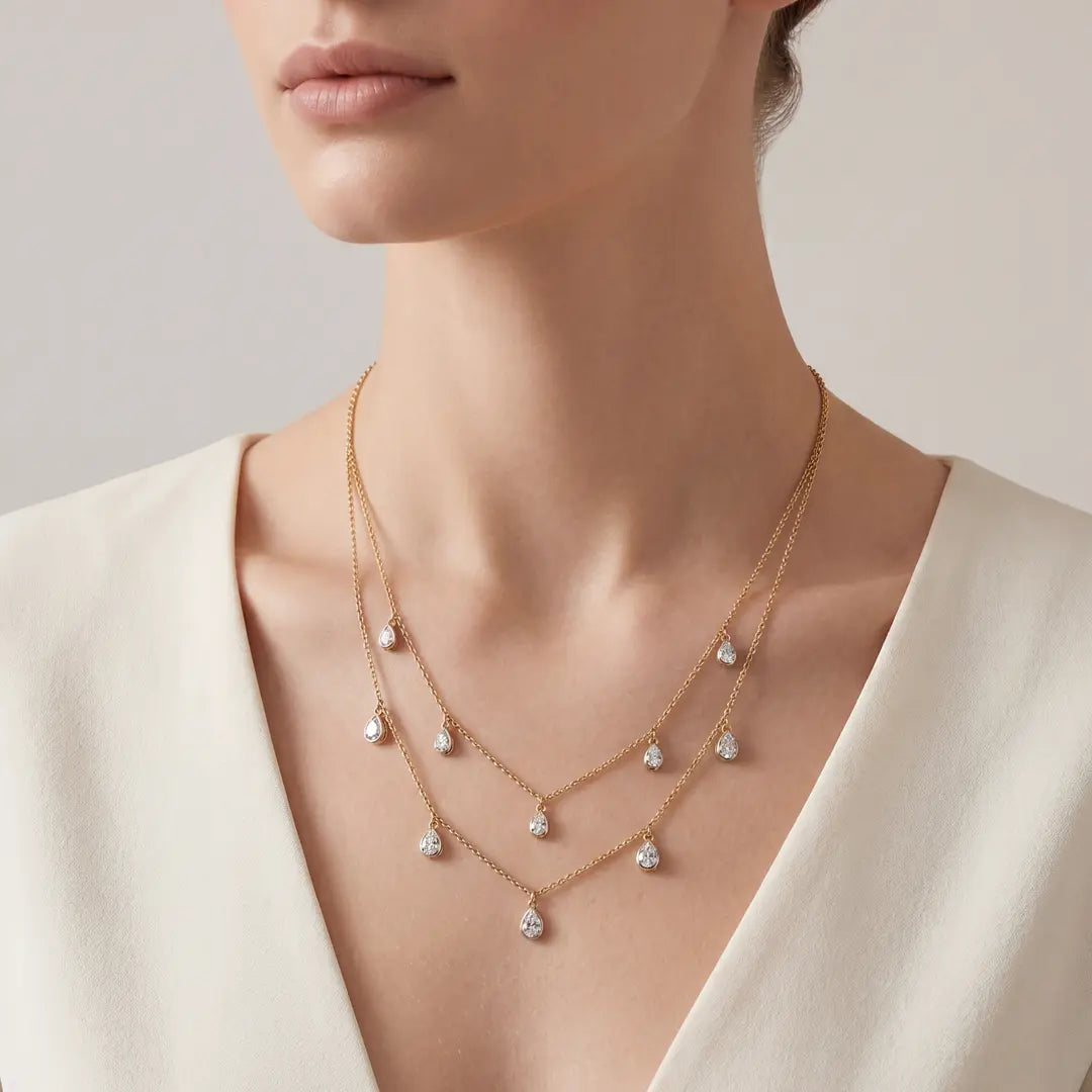 Dancing Diamond Necklace