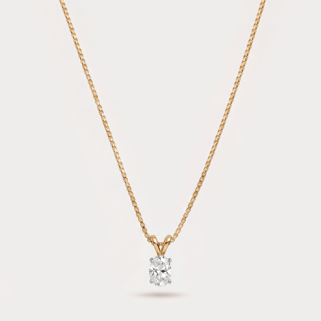 Allure Solitaire Diamond Pendant Chain