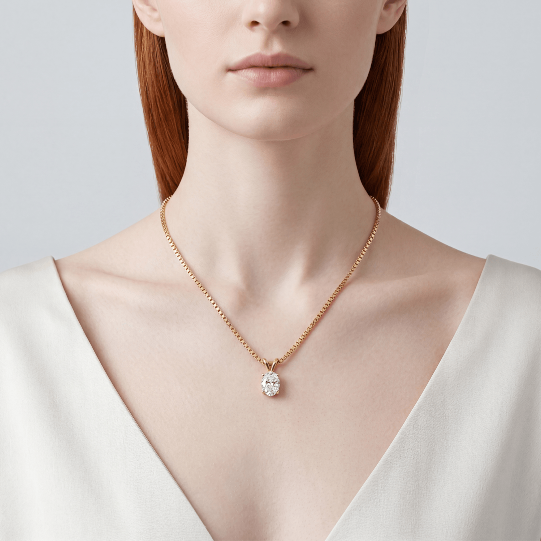 Allure Solitaire Diamond Pendant Chain