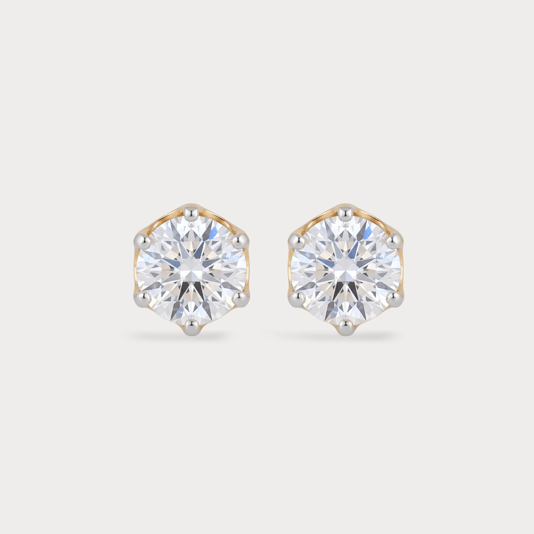 Statement 1 carat Solitaire Diamond Earrings