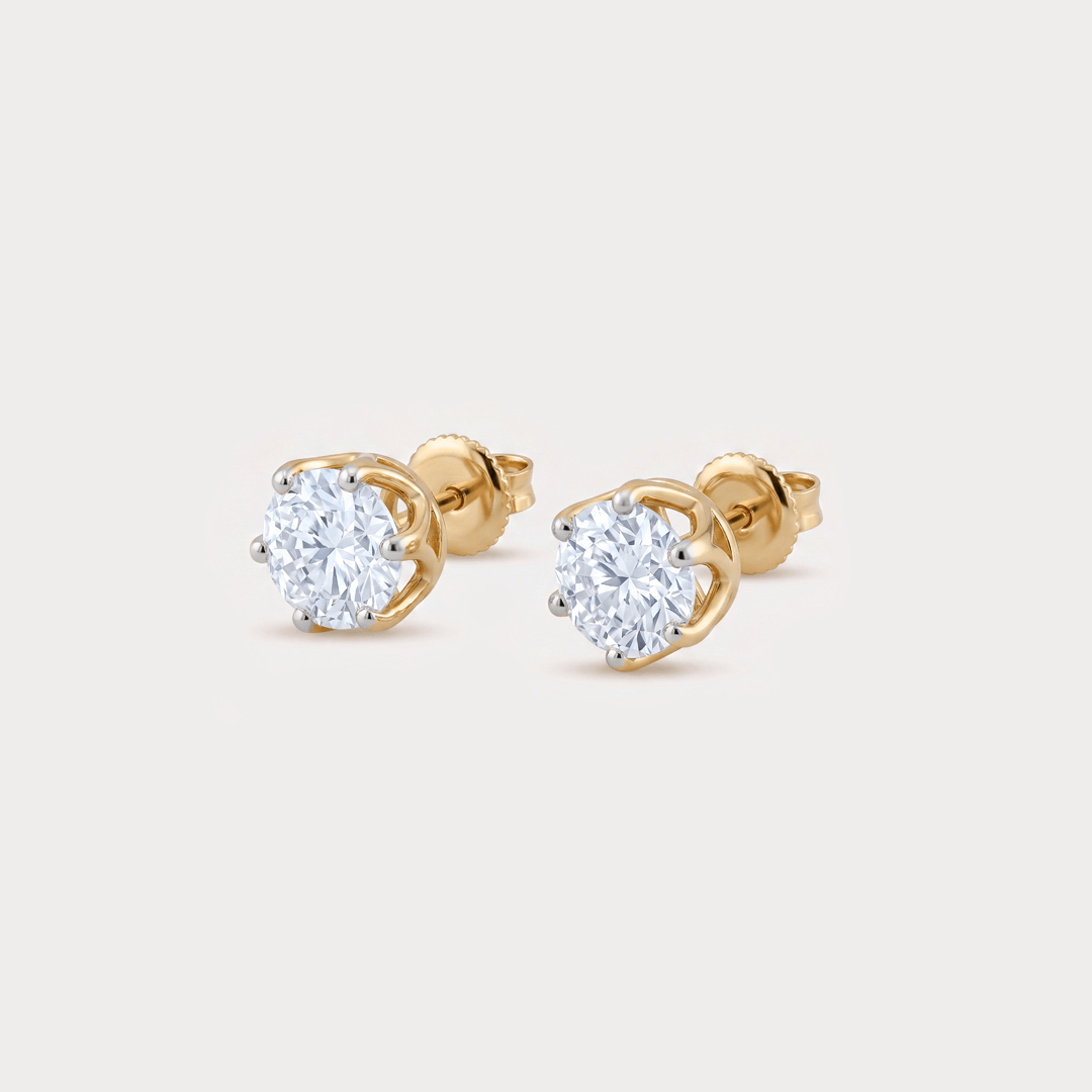 Statement 1 carat Solitaire Diamond Earrings