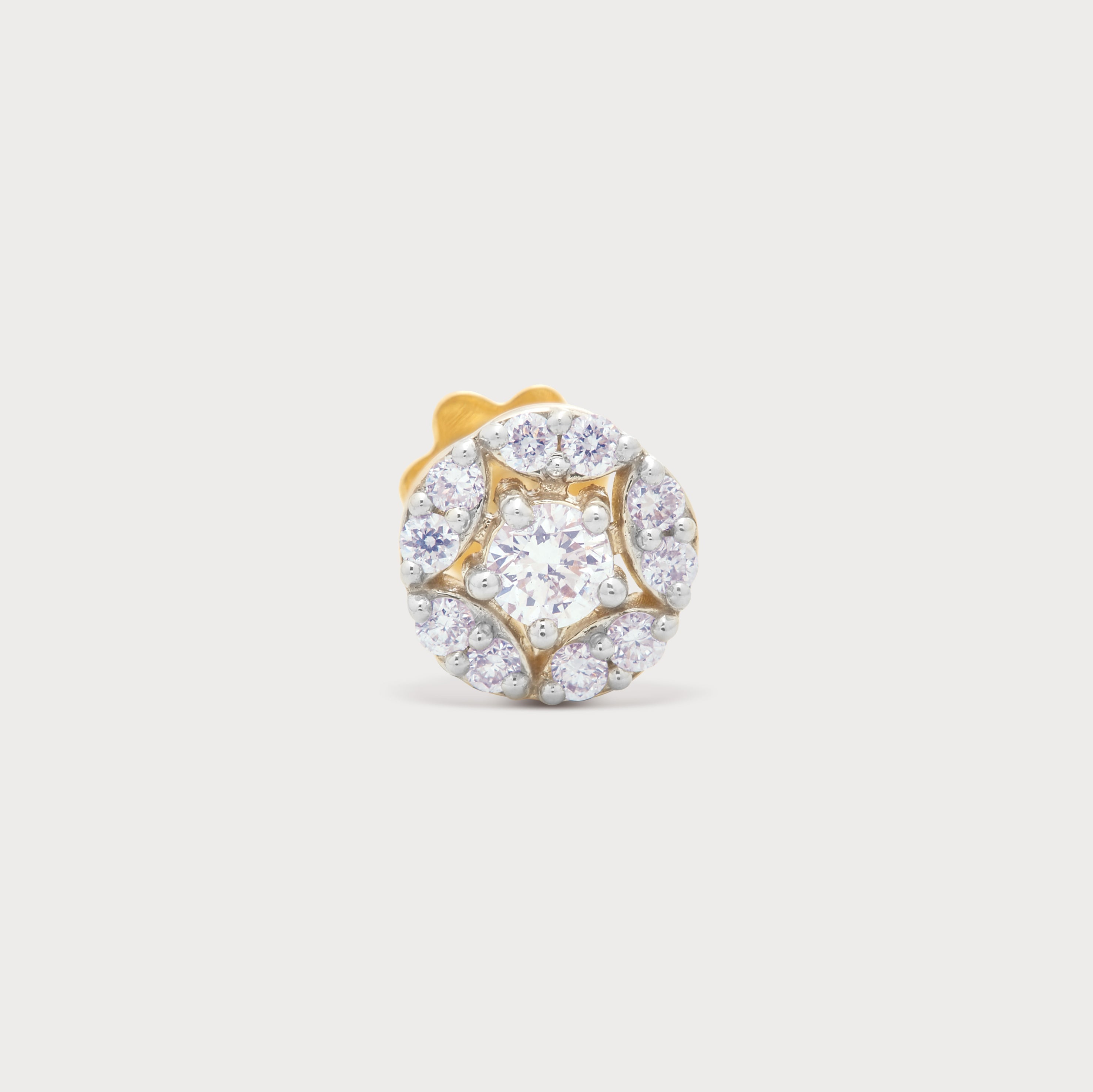 Halo Spark Diamond Nose Pin