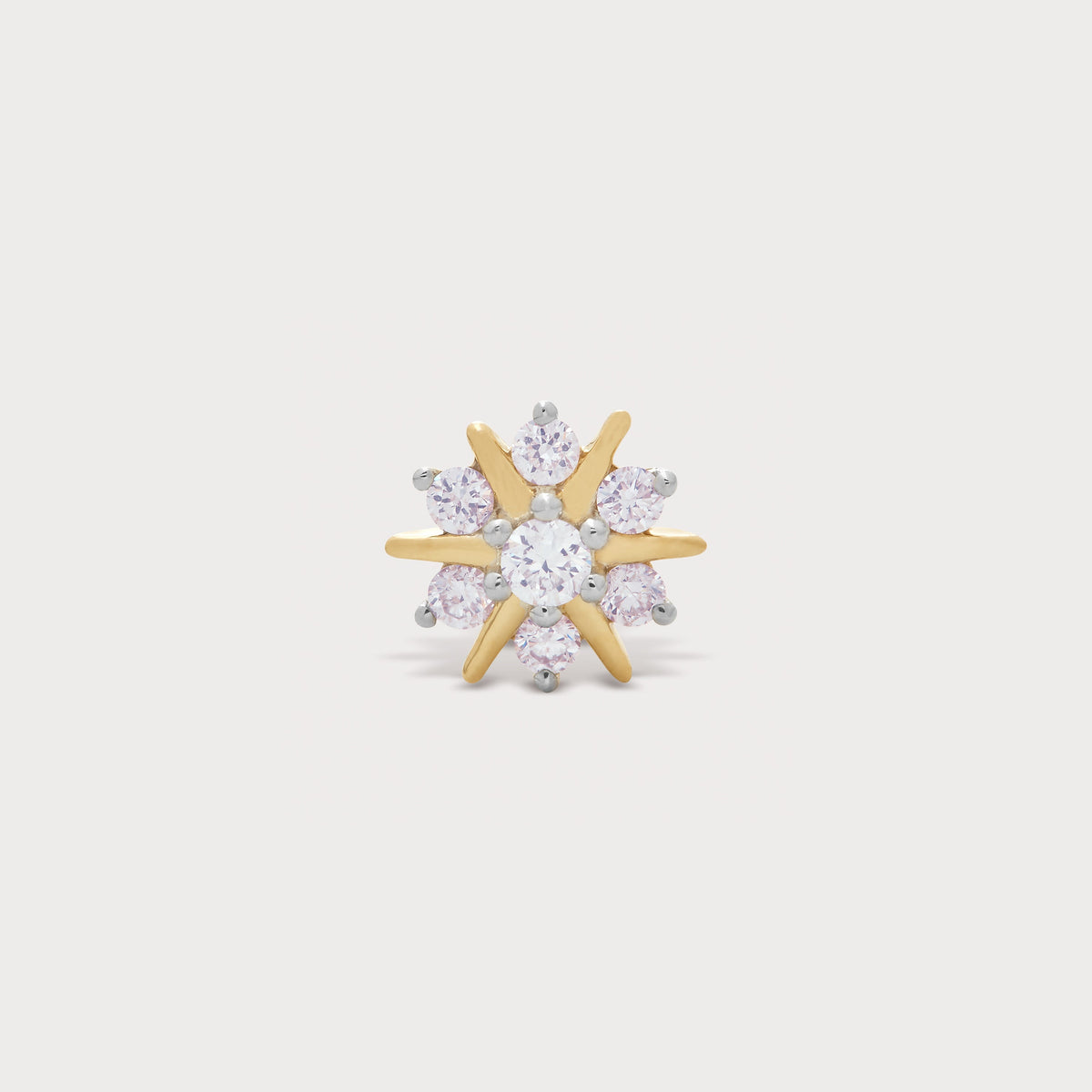 Frostflake Diamond Nose Pin