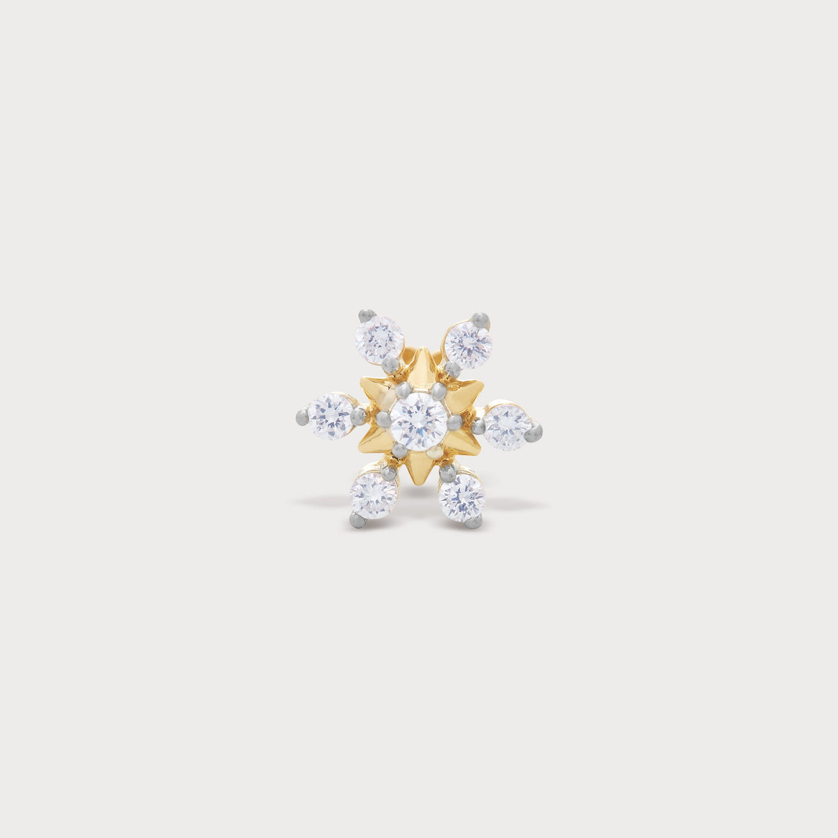 Stellar Cluster Diamond Nose Pin