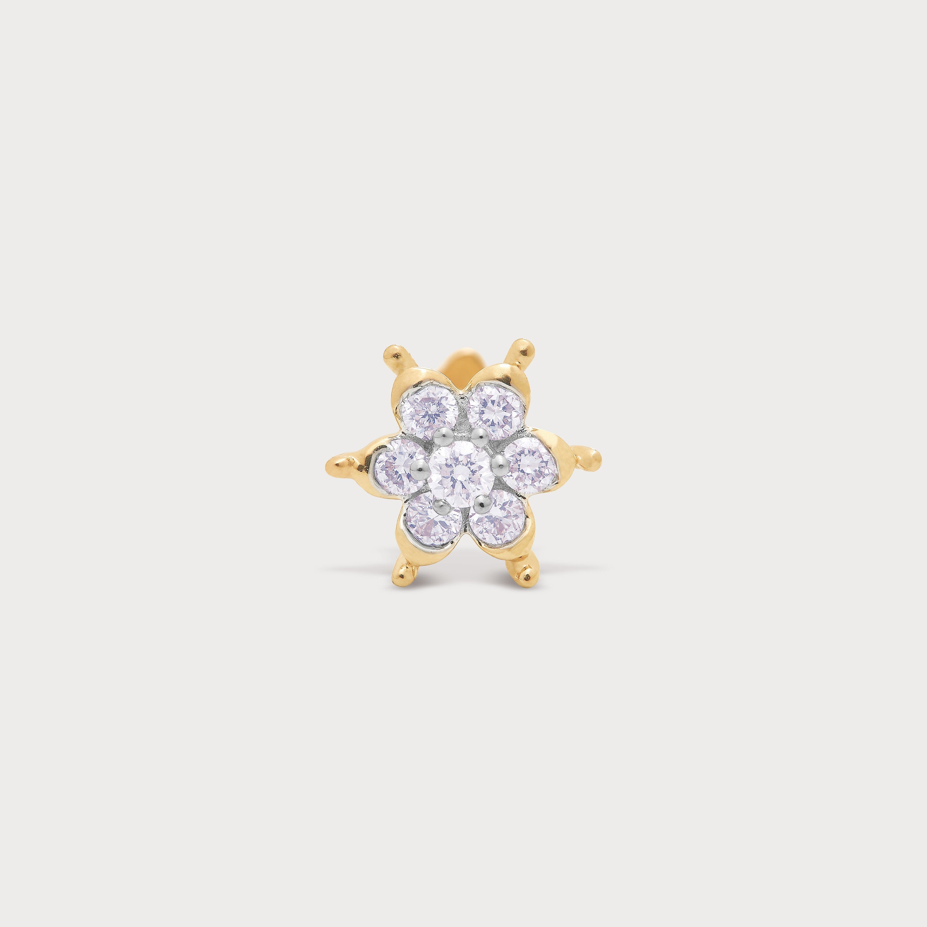 Triad Shine Diamond Nose Pin