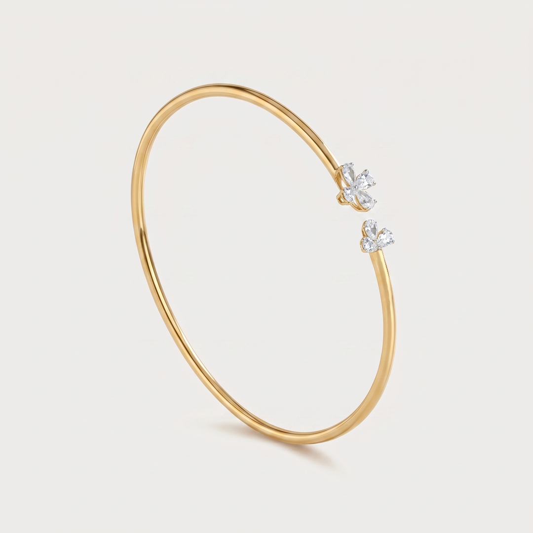 Ellipse Diamond Bangle