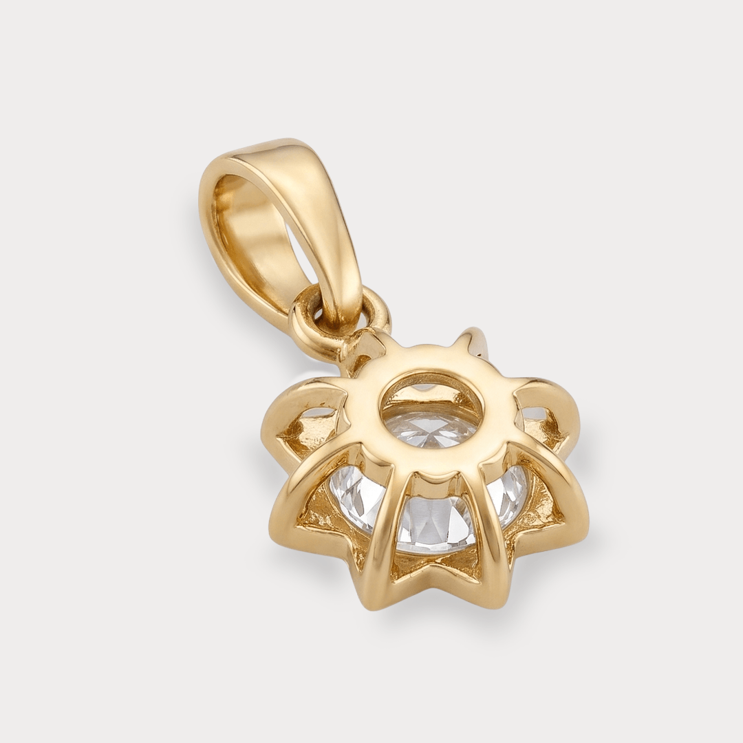 Ashtalakshmi Solitaire Diamond Pendant