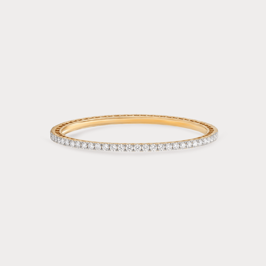 Verdant Grace Eternity Diamond Bangle