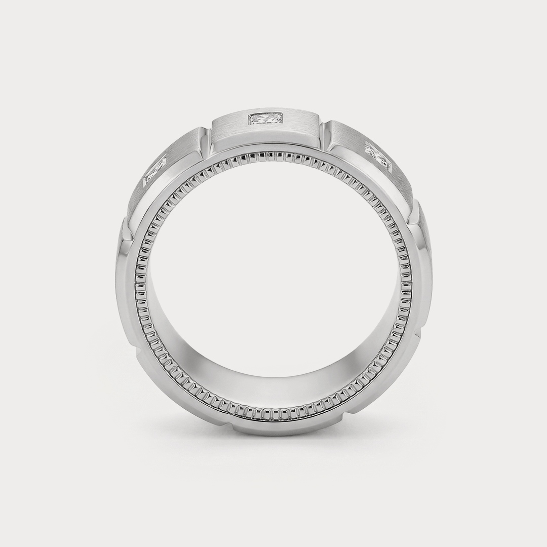 Crest Diamond Men's Ring