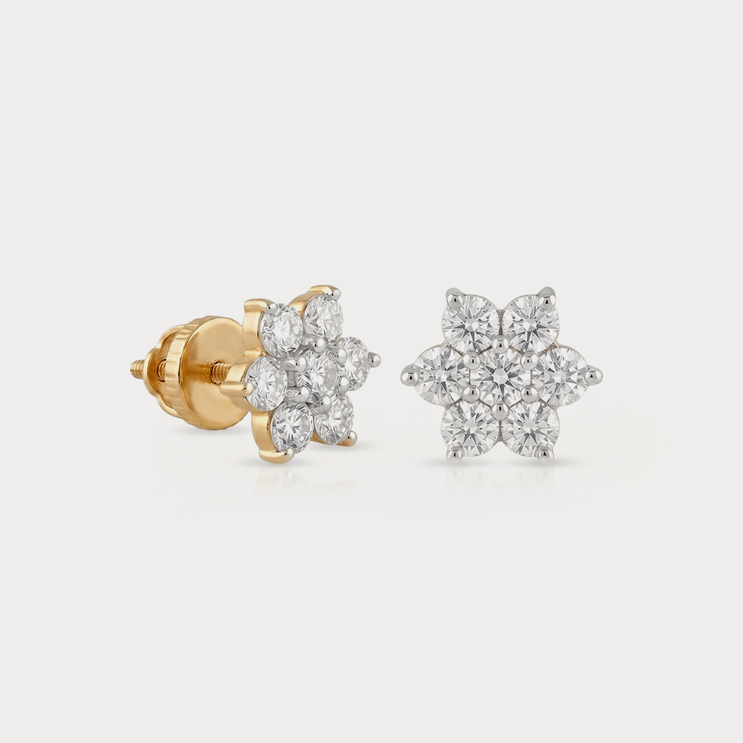 Lunar Bloom Diamond Earrings