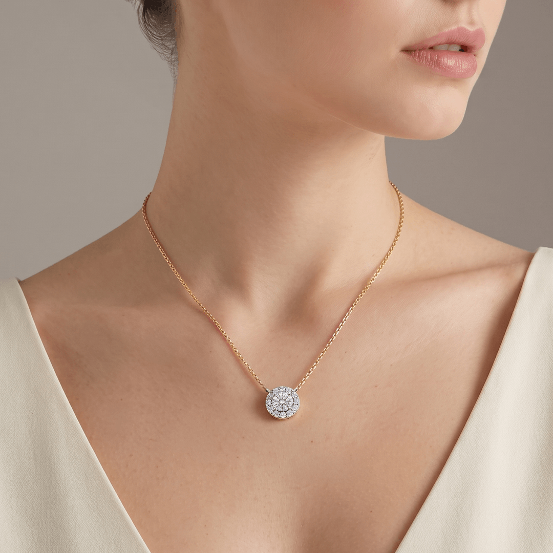 Auroraborn Cluster Diamond Pendant Chain