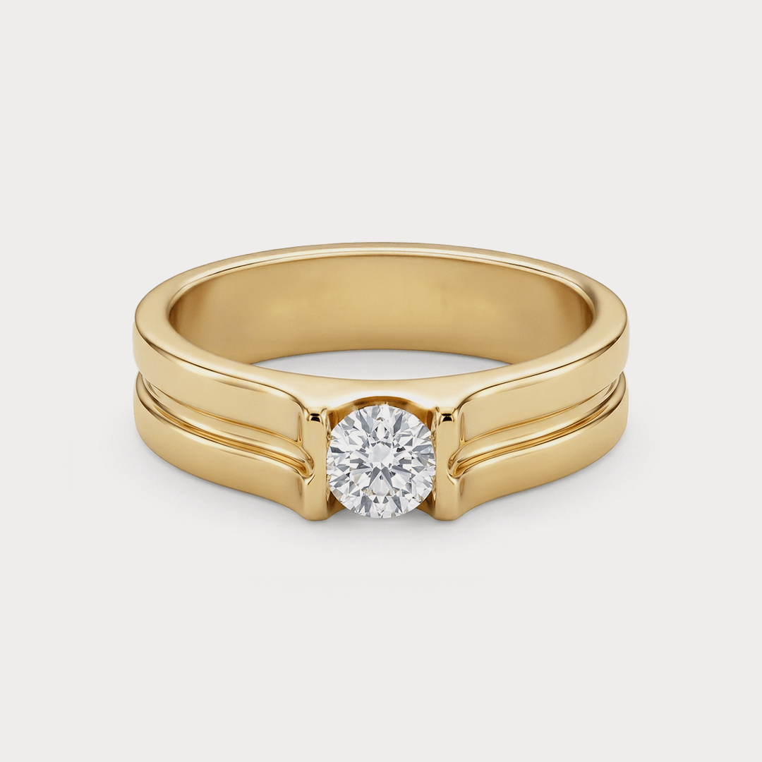 Signet Diamond Men's Ring