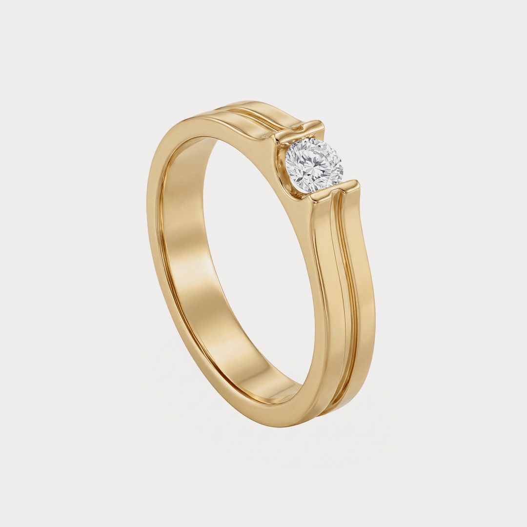 Signet Diamond Men's Ring