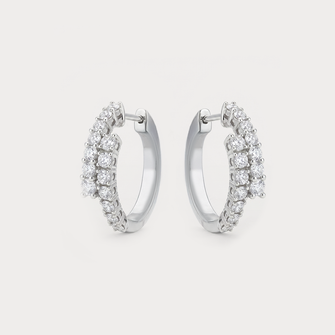 Curve Diamond Earrings
