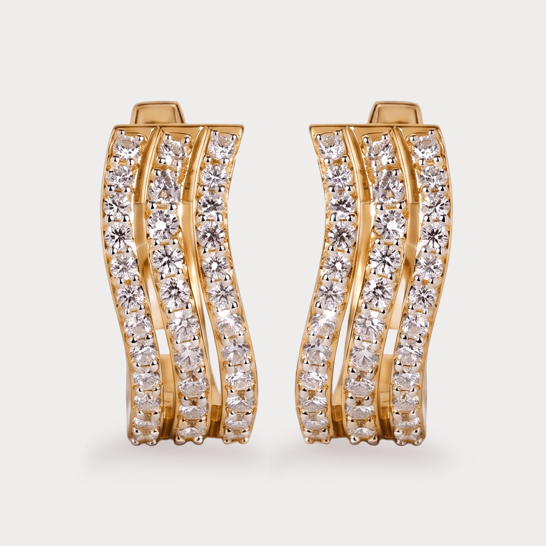Dayglow Hoop Diamond Earrings