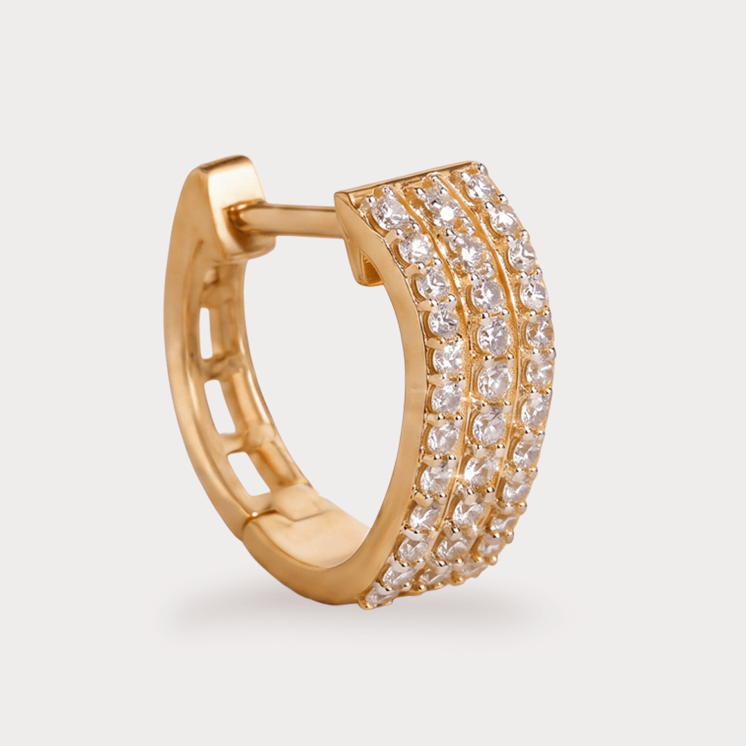 Dayglow Hoop Diamond Earrings