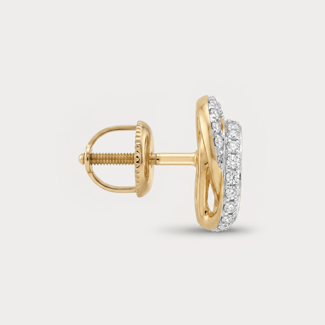 Twisted Diamond Studs