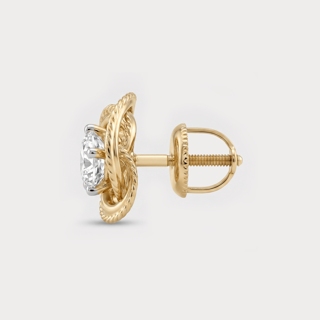 Intertwined Diamond Studs