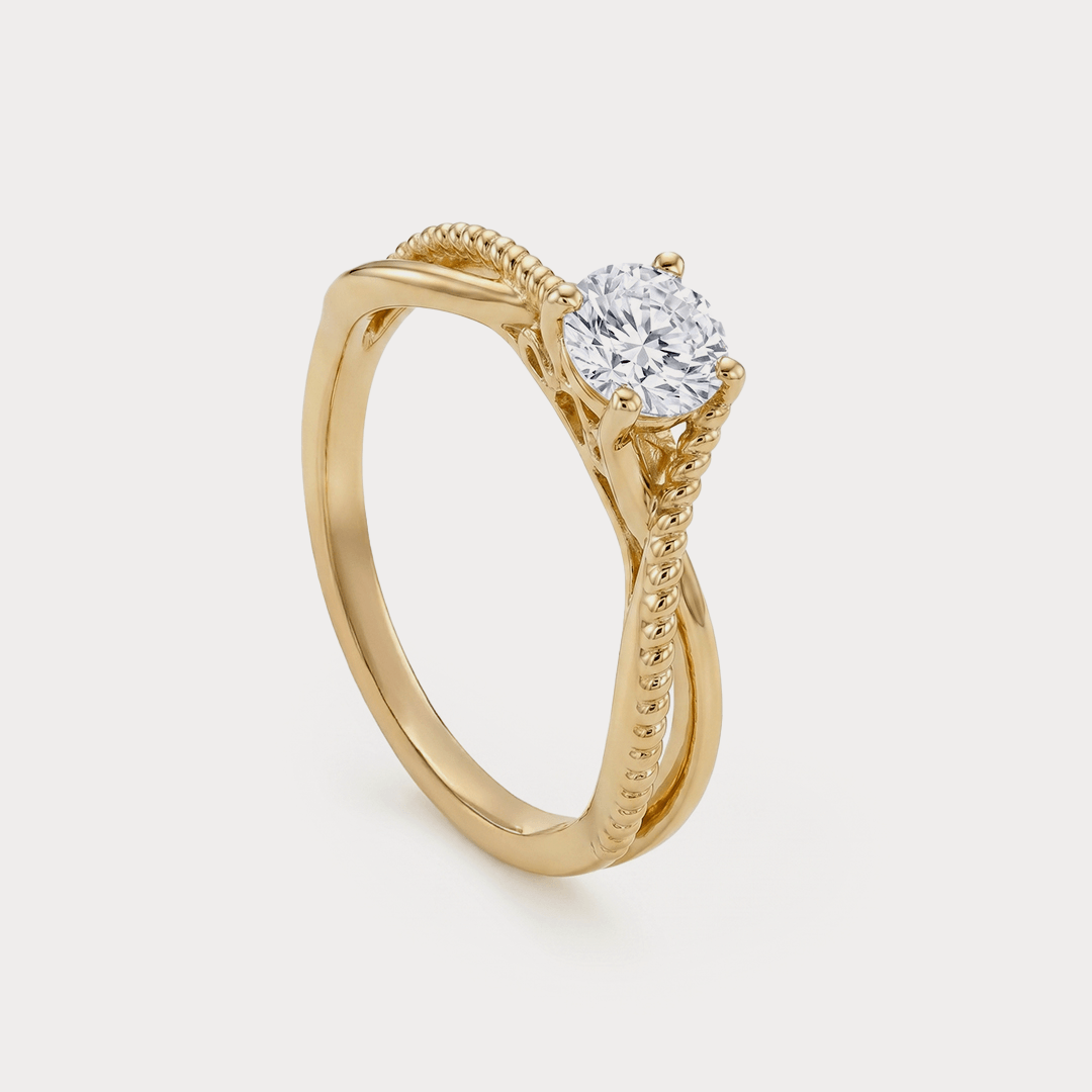 Droplet Diamond Ring