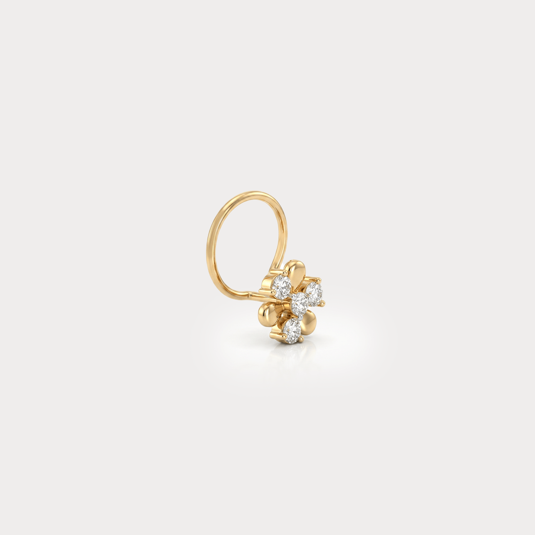 Wisp Diamond Nose Pin