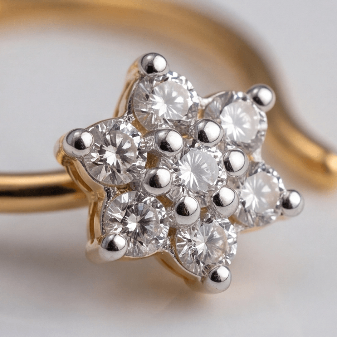 Filament Diamond Nose Pin
