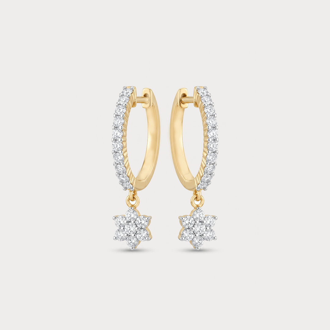 Velvet Fall Drops Diamond Earrings
