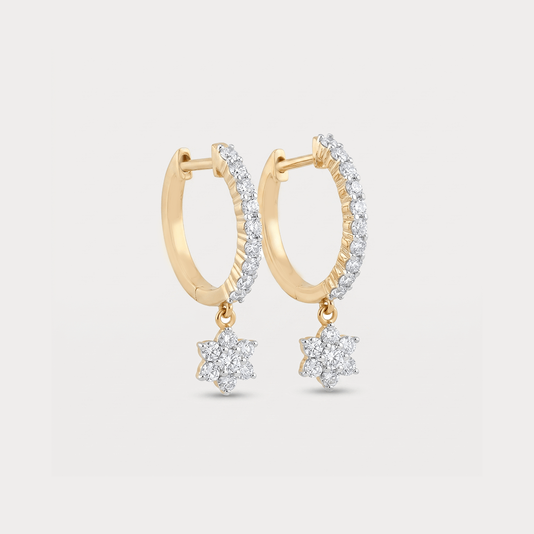 Velvet Fall Drops Diamond Earrings