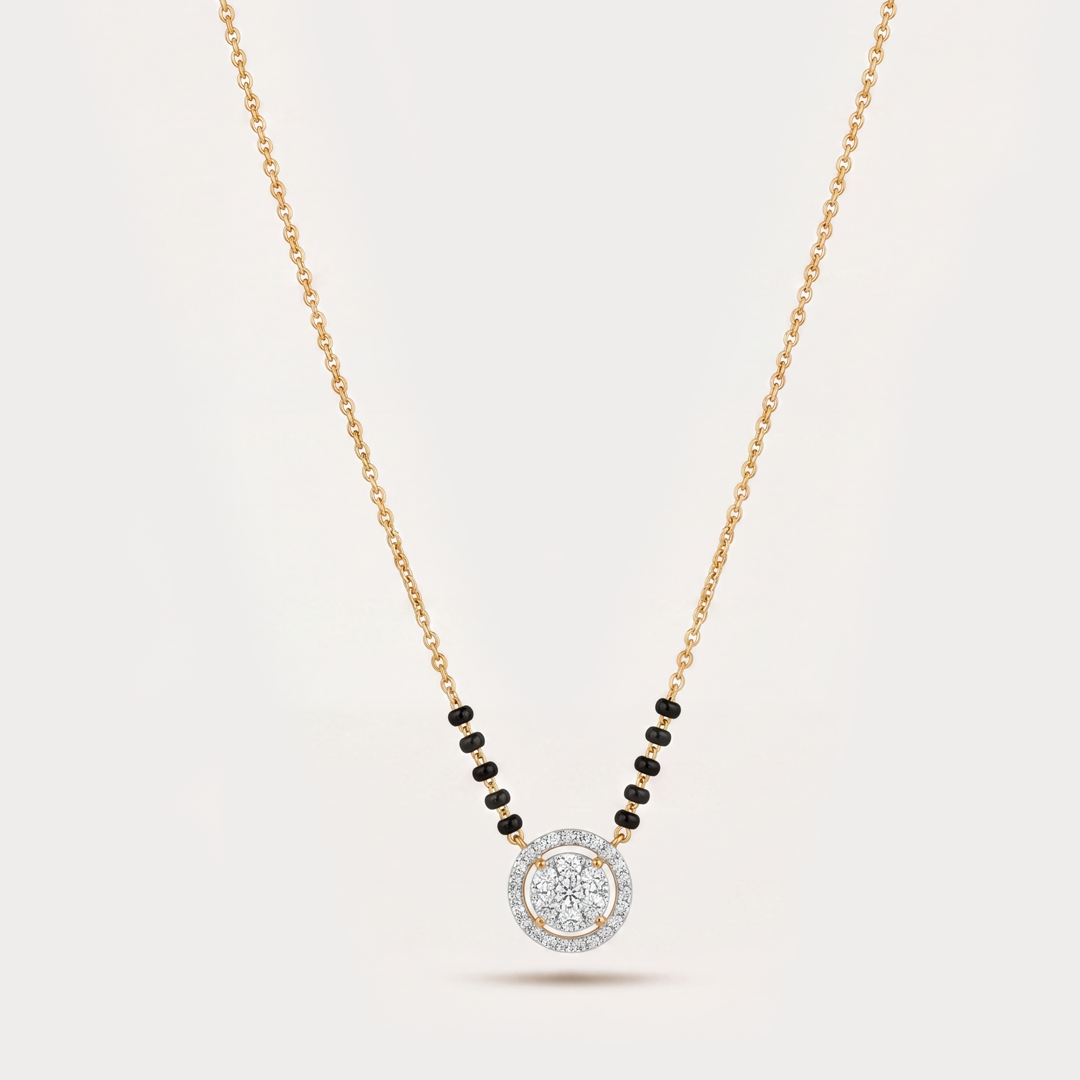 Halo Bloom Diamond Mangalsutra