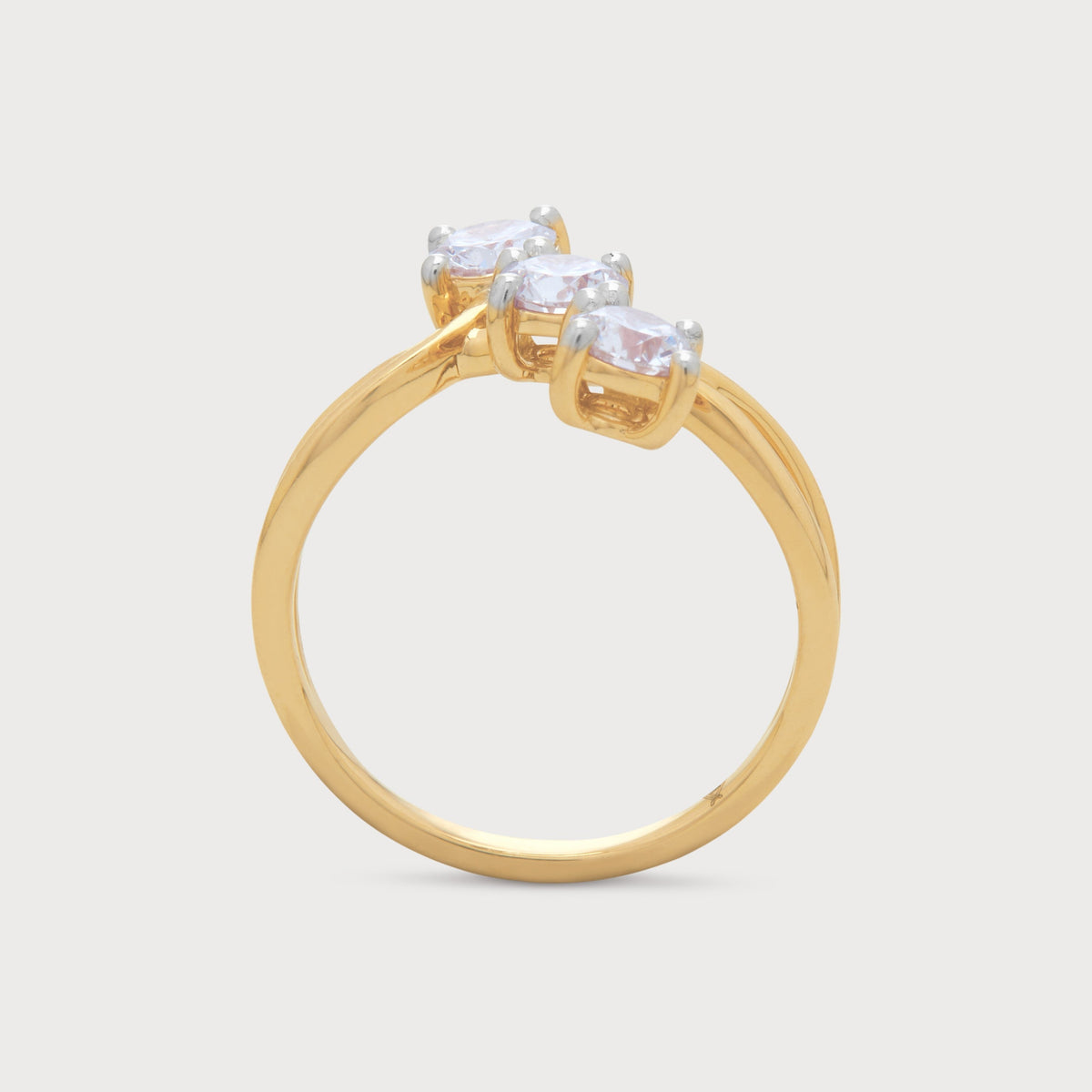 Trinity Twist Diamond Ring