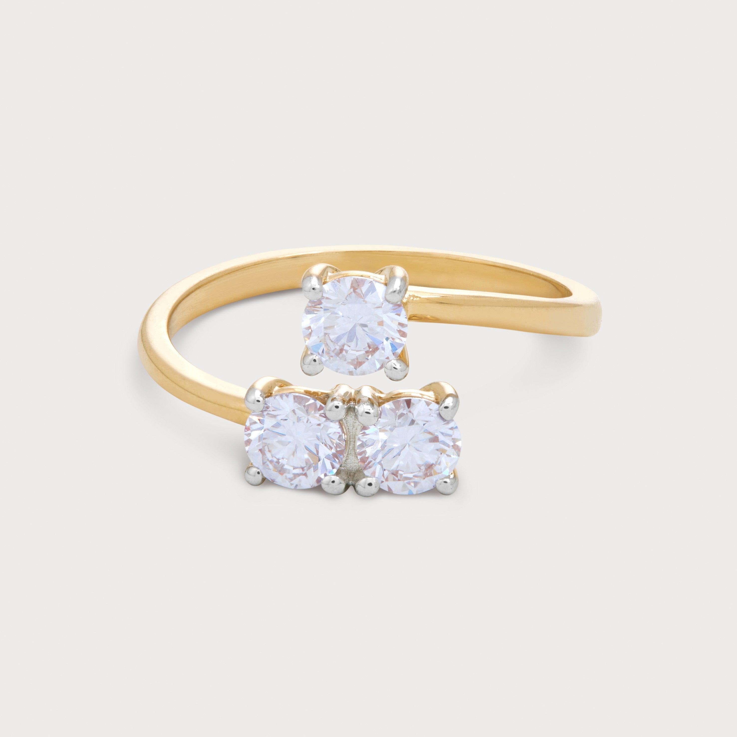 Golden Ascent Diamond Ring