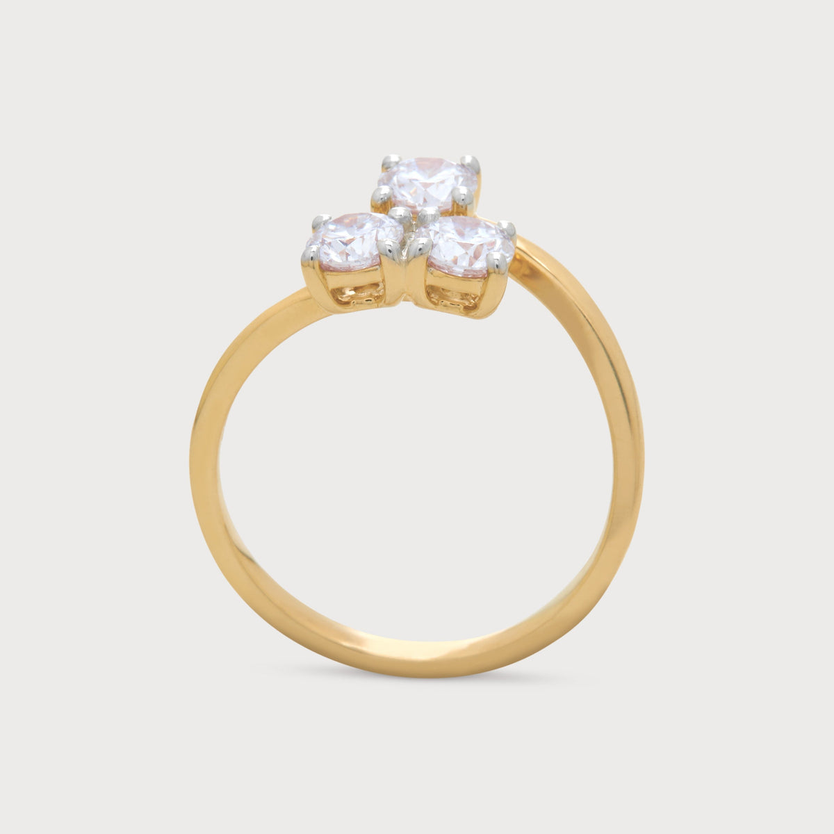 Golden Ascent Diamond Ring