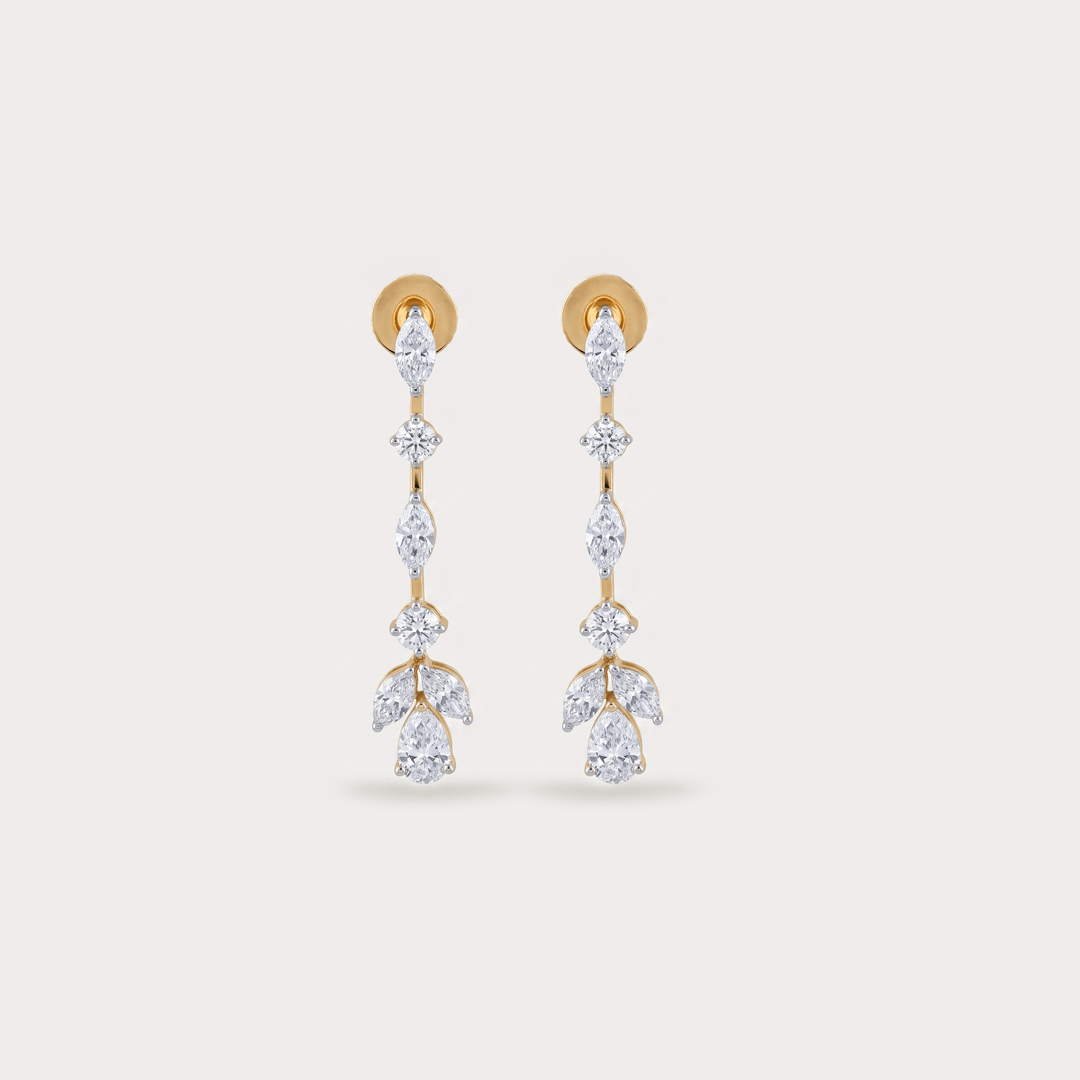 Cloudsong Drop Diamond Earrings