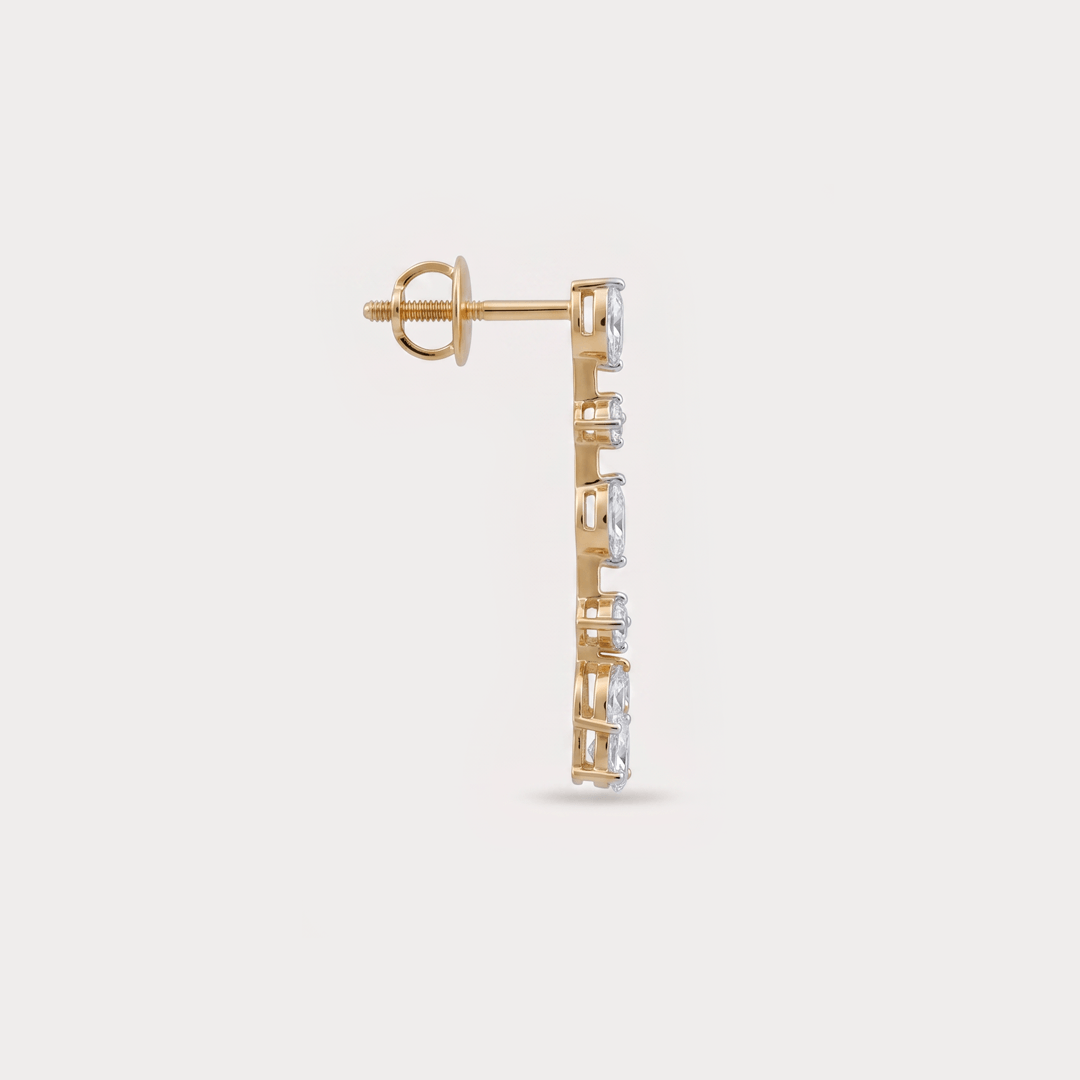 Cloudsong Drop Diamond Earrings