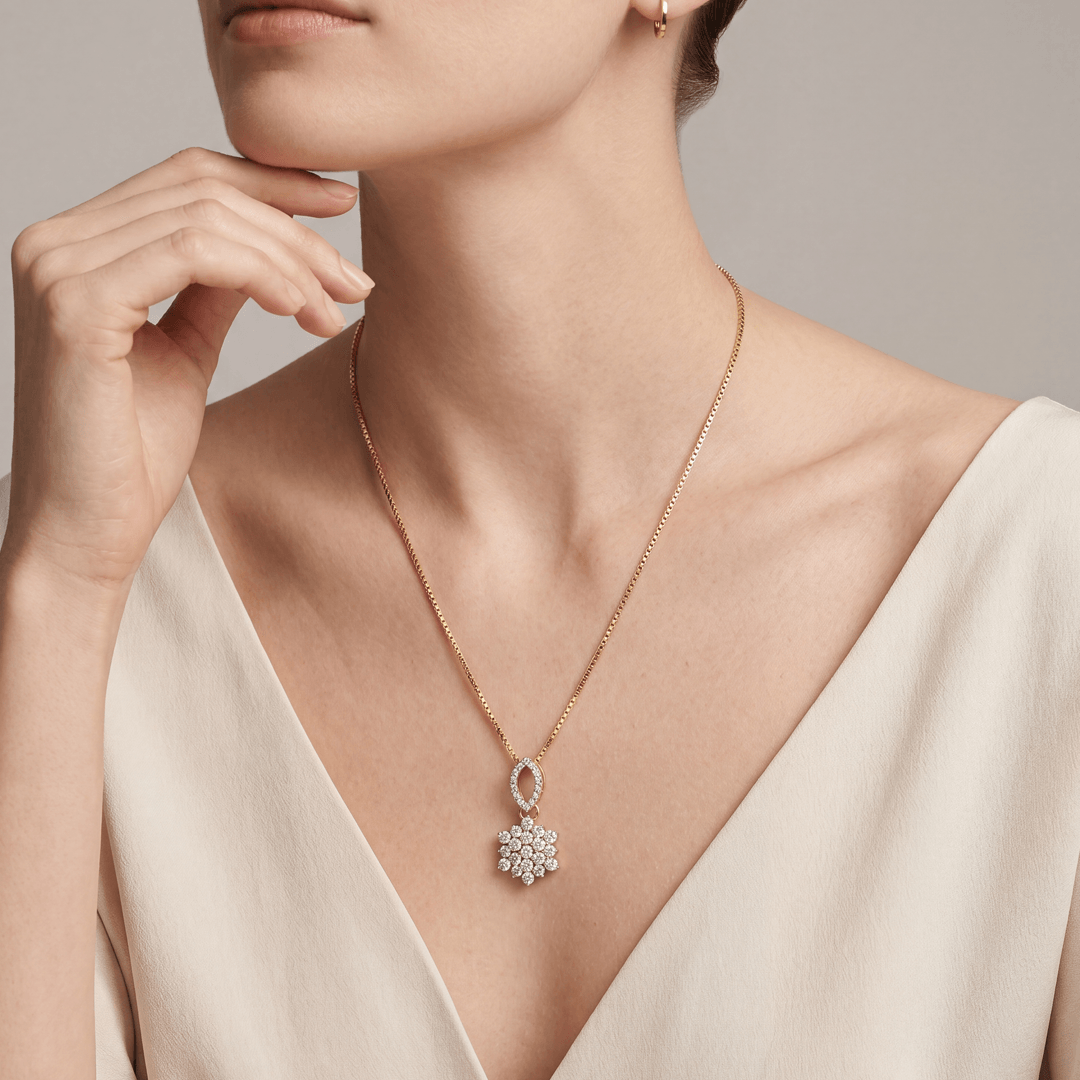 Floréal Floral-Nakshatra Diamond Pendant Chain