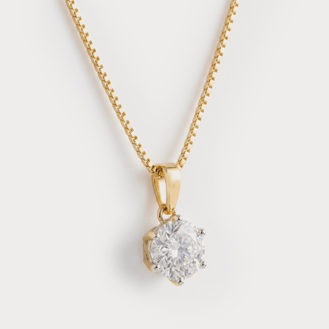Starlit Grace Diamond Pendant