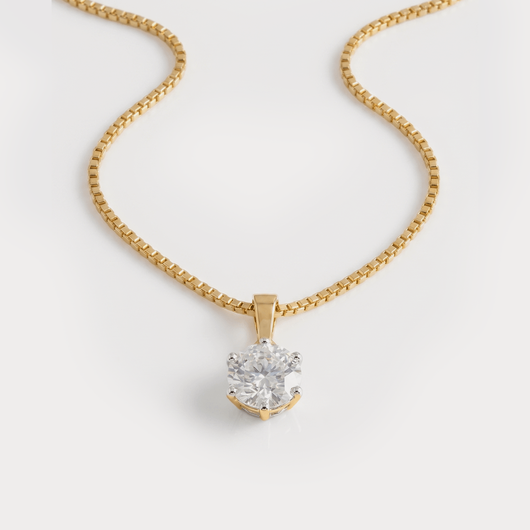Starlit Grace Diamond Pendant