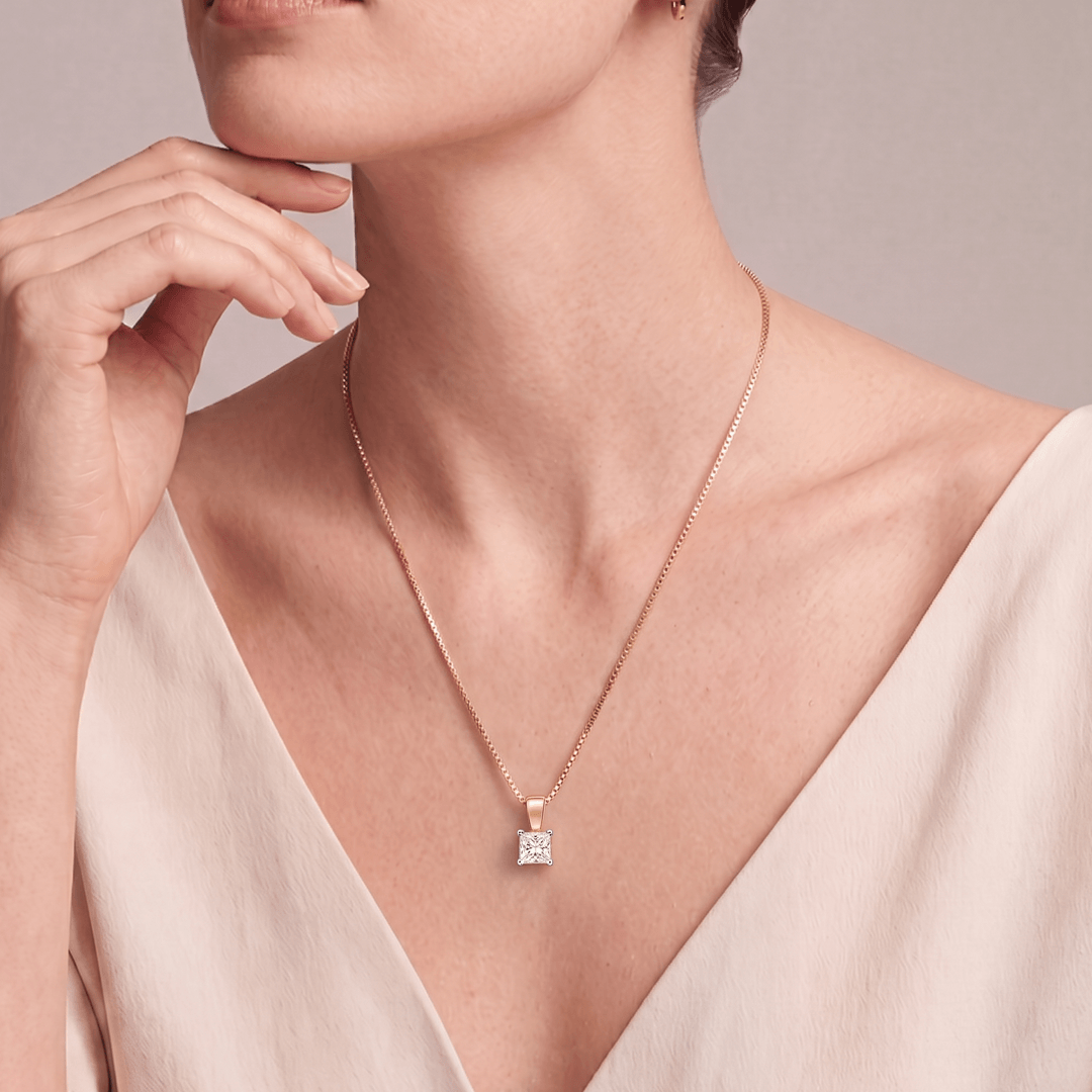 Beguiled Grace Solitaire Diamond Pendant