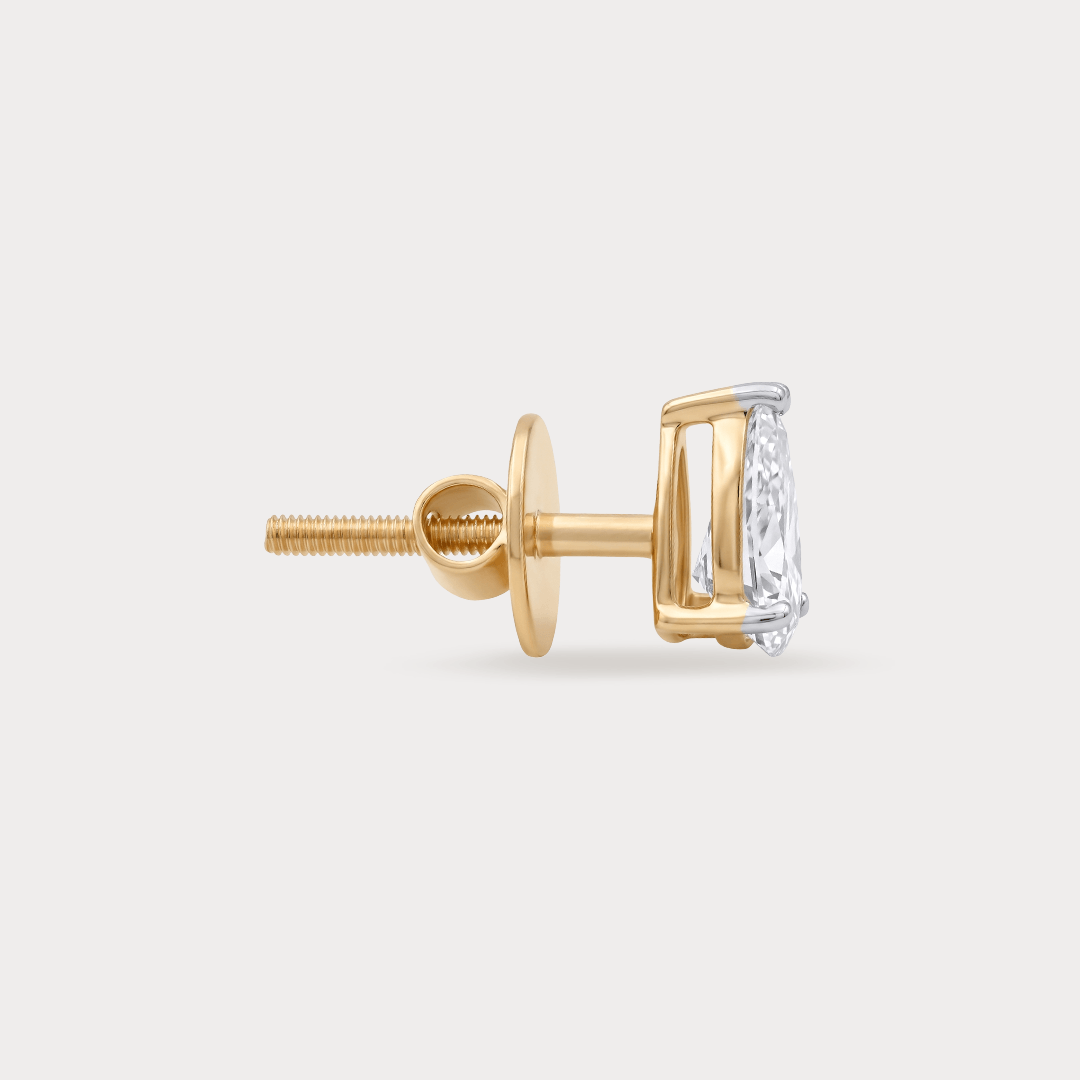 Enthralling Mini Solitaire Diamond Earrings