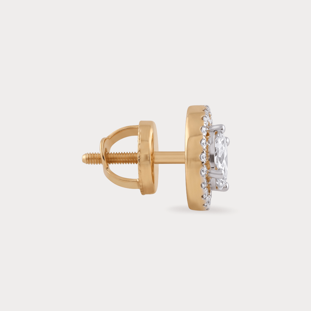 Sunbeam Halo Diamond Studs