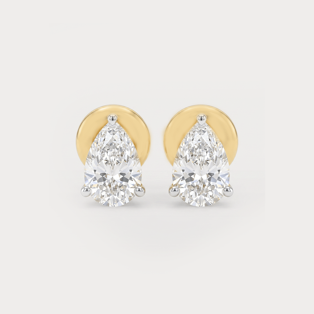 First Whisper Mini Solitaire Diamond Earrings