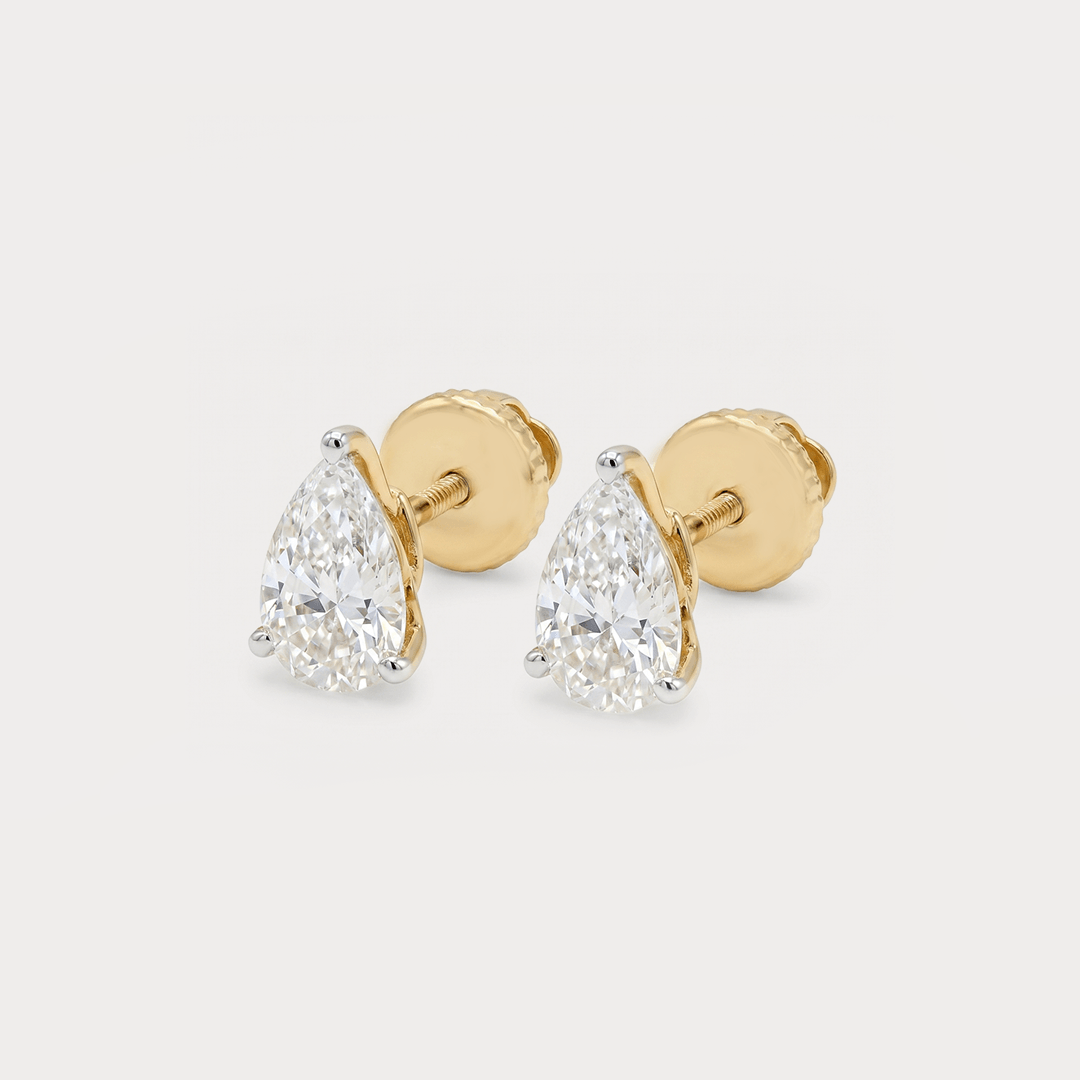 First Whisper Mini Solitaire Diamond Earrings