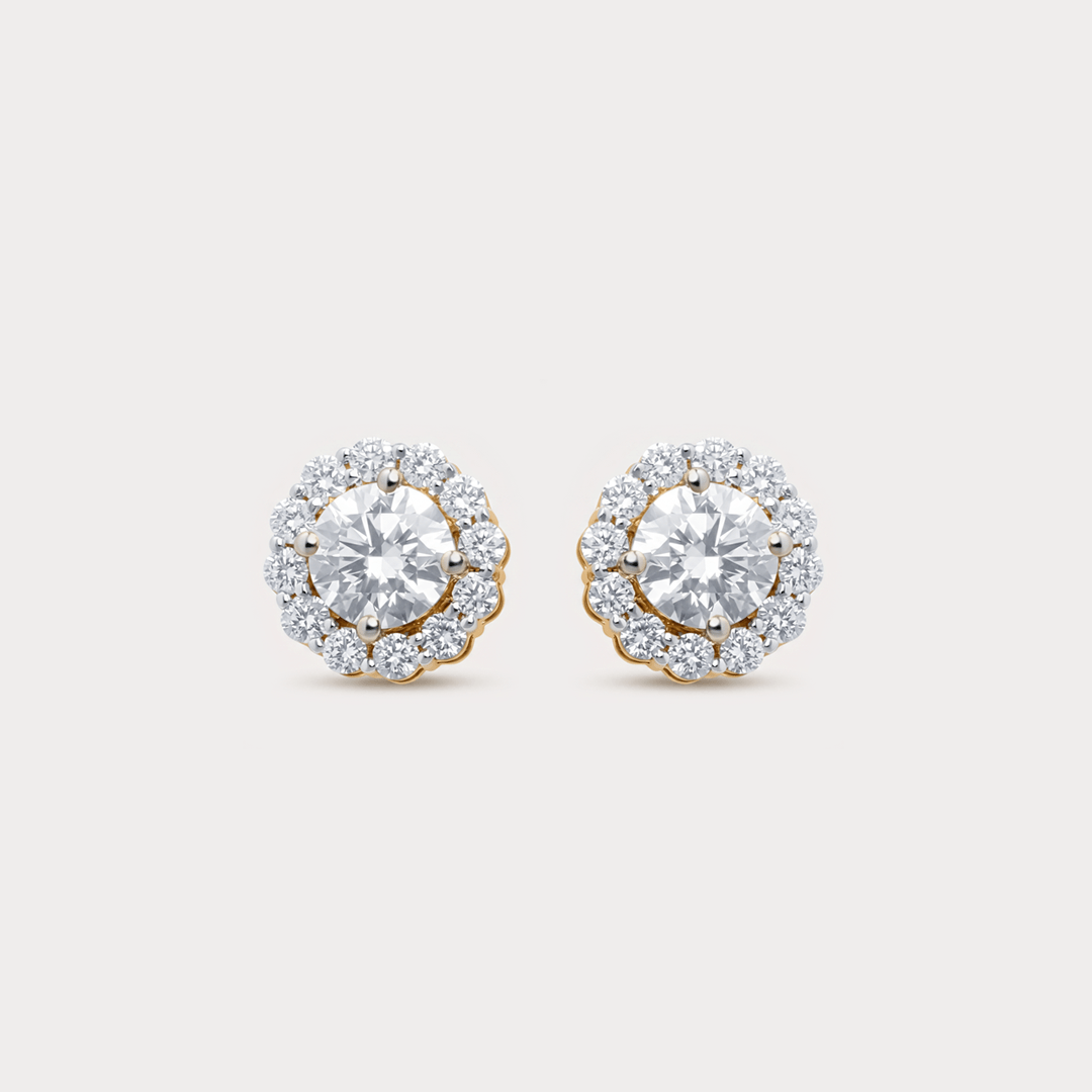 Halcyon Halo Diamond Studs