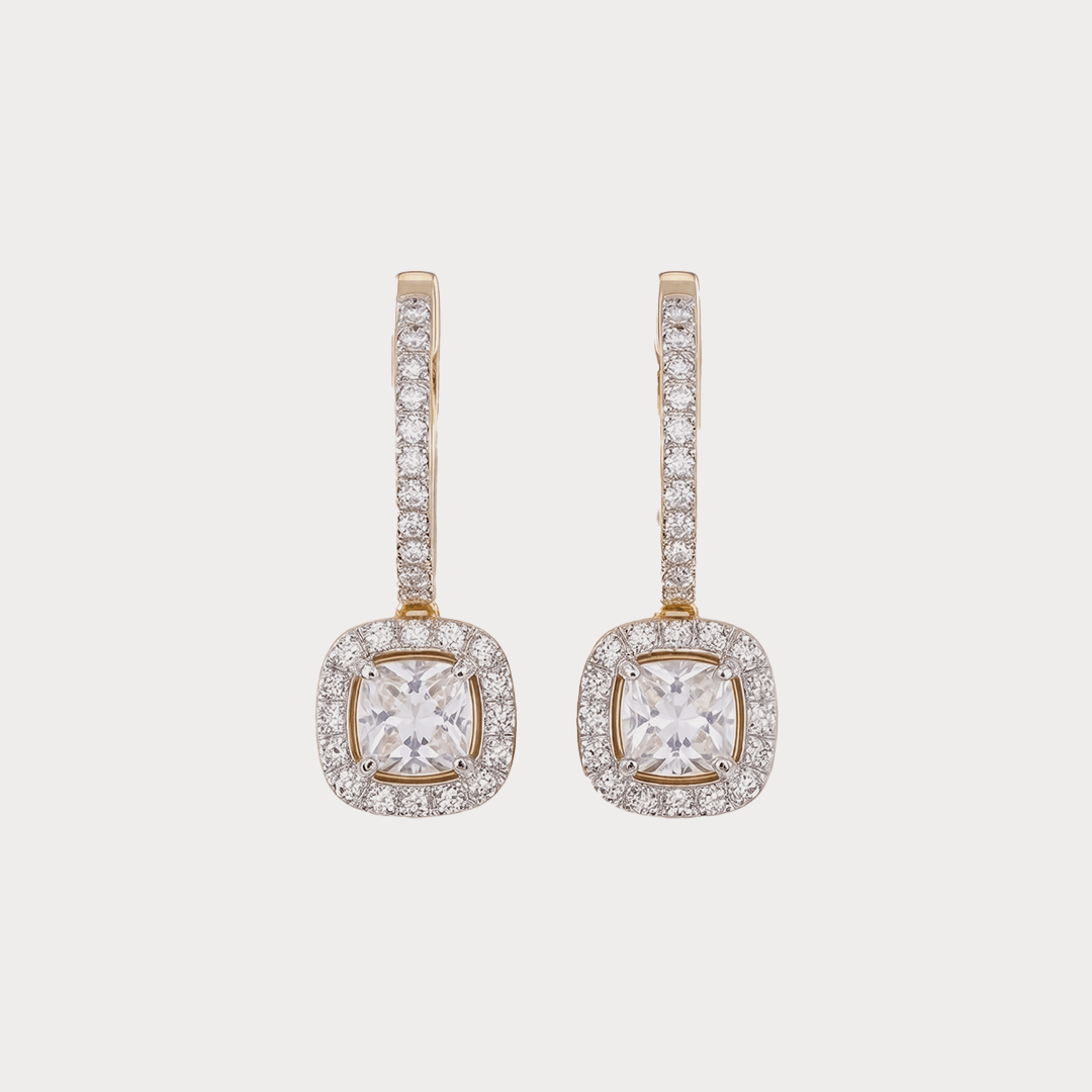Radiant Diamond Earrings