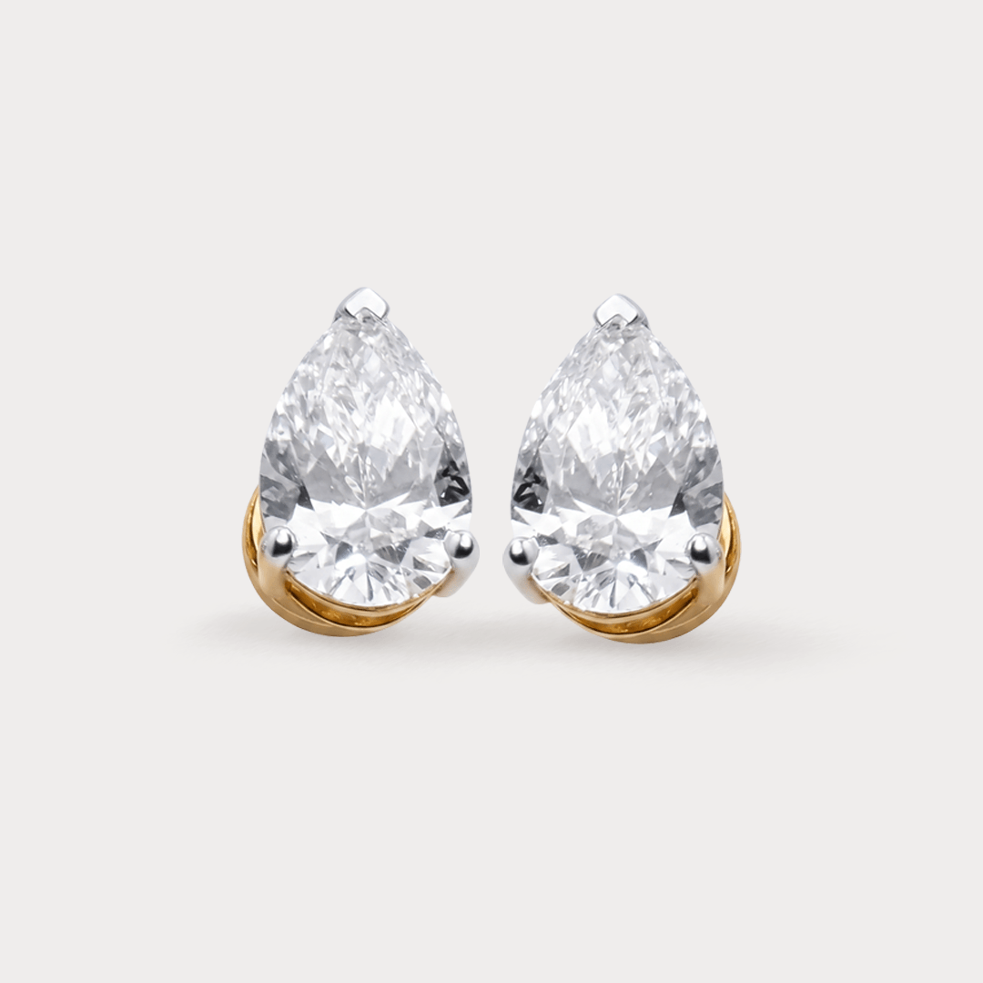 Palatial Solitaire Diamond Earrings