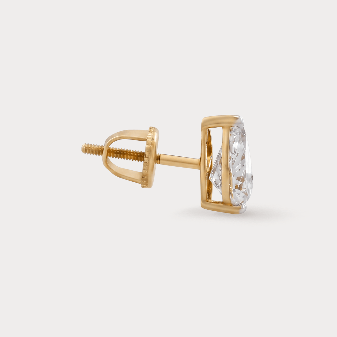 Palatial Solitaire Diamond Earrings