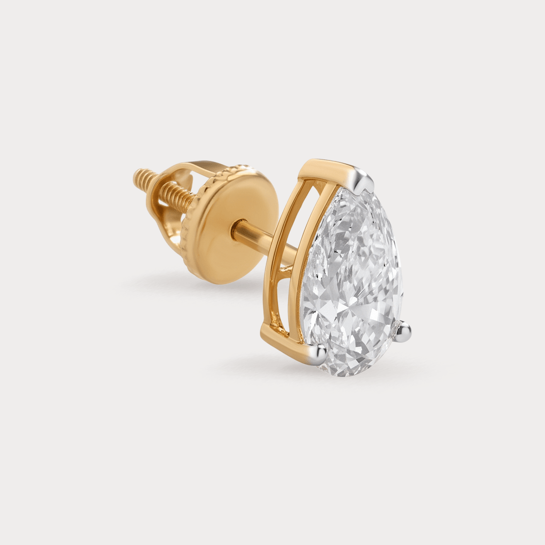 Palatial Solitaire Diamond Earrings