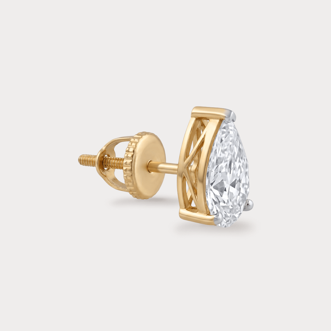 Exquisite Solitaire Diamond Earrings