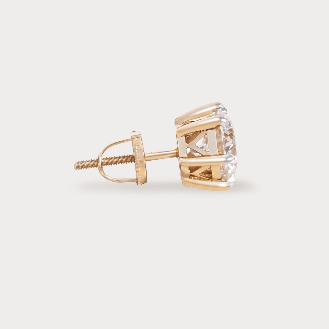 Enthrall Solitaire Diamond Earrings