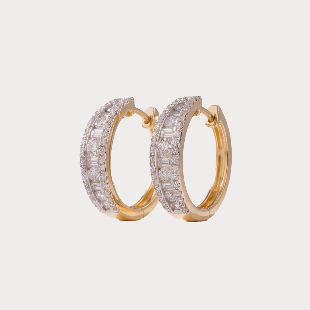 Round Diamond Earrings